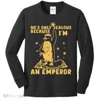Hes Only Jealous Because Im An Emperor Penguin Kids Long Sleeve Shirt thumb 0