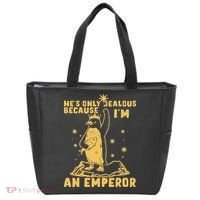 Hes Only Jealous Because Im An Emperor Penguin Tote Bag thumb 0