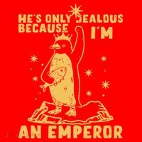 Hes Only Jealous Because Im An Emperor Penguin Santa Hat thumb 1