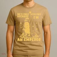 Hes Only Jealous Because Im An Emperor Penguin T-Shirt thumb 3