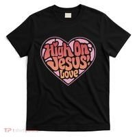 High On Jesus Love Heart Christian T-Shirt thumb 0