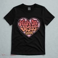 High On Jesus Love Heart Christian T-Shirt thumb 5