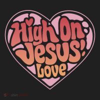 High On Jesus Love Heart Christian Beanie thumb 2