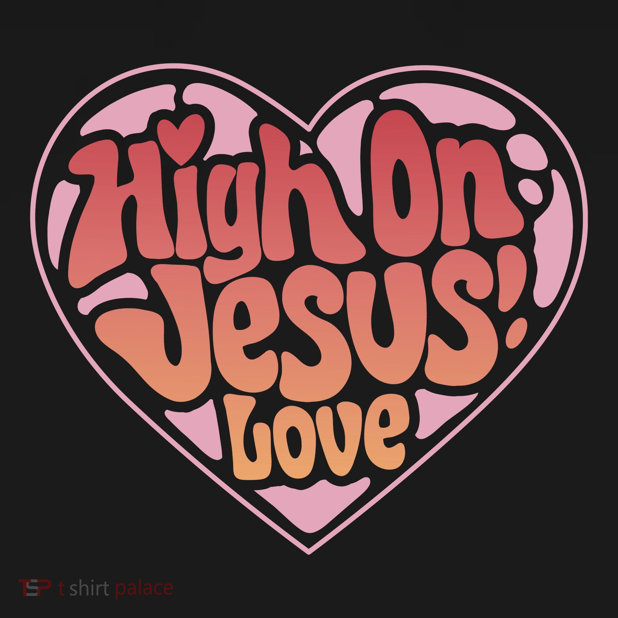 High On Jesus Love Heart Christian Women's Hoodie