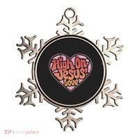 High On Jesus Love Heart Christian Ornament thumb 0