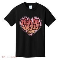 High On Jesus Love Heart Christian Kids T-Shirt thumb 0