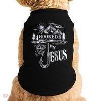 Hooked On Jesus Christ Faith Hope Love Religious Doggie Tank thumb 0