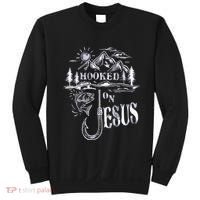 Hooked On Jesus Christ Faith Hope Love Religious Sweatshirt thumb 0