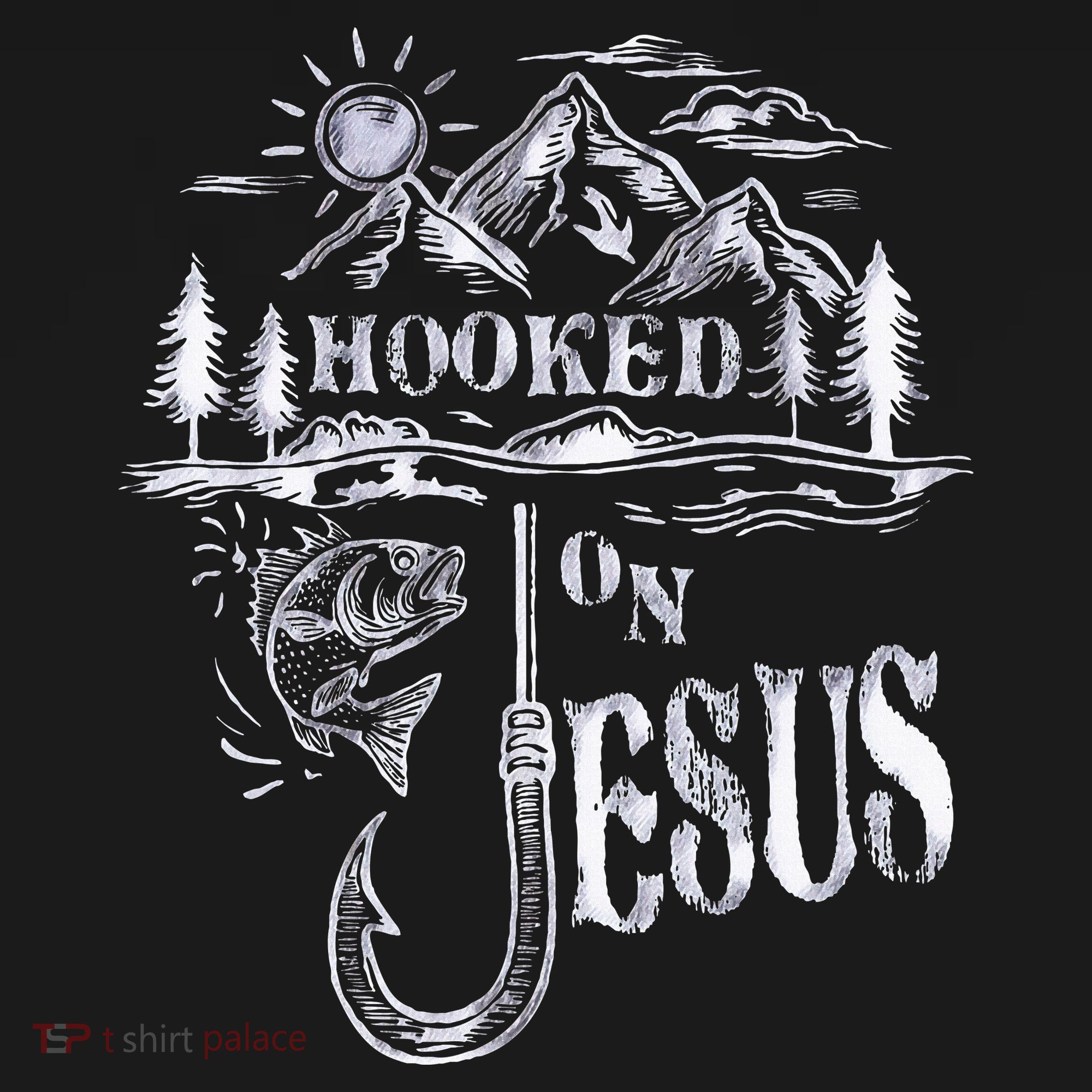 Hooked On Jesus Christ Faith Hope Love Religious Backpack