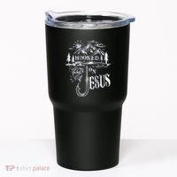 Hooked On Jesus Christ Faith Hope Love Religious Tumbler thumb 0