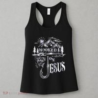 Hooked On Jesus Christ Faith Hope Love Religious Women's Tank Top thumb 3