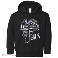 Hooked On Jesus Christ Faith Hope Love Religious Toddler Hoodie thumb 0