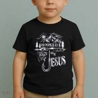 Hooked On Jesus Christ Faith Hope Love Religious Toddler T-Shirt thumb 2