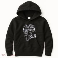 Hooked On Jesus Christ Faith Hope Love Religious Kids Hoodie thumb 0