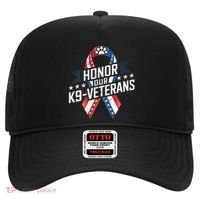 Honor Our K9 Veterans Usa Flag Ribbon Tribute Hat thumb 0