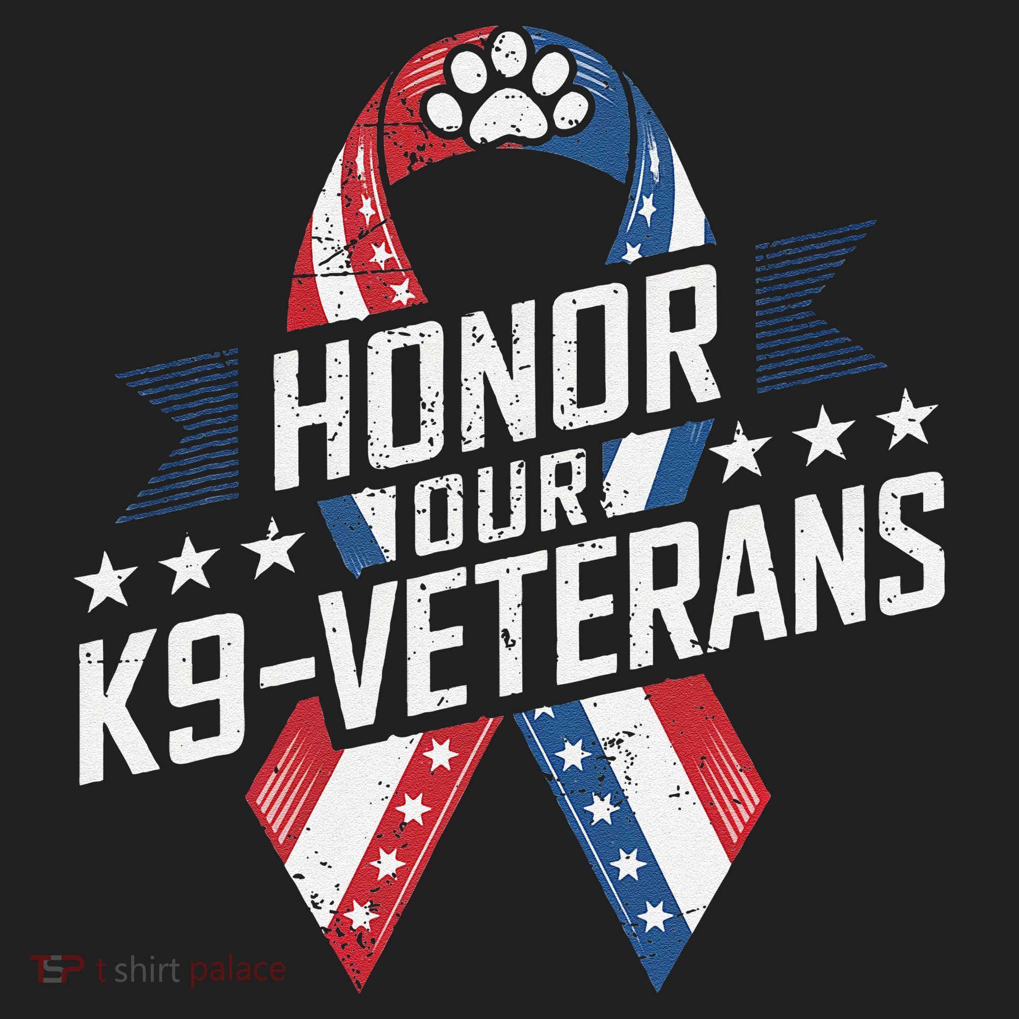Honor Our K9 Veterans Usa Flag Ribbon Tribute Hat
