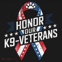 Honor Our K9 Veterans Usa Flag Ribbon Tribute Kids Sweatshirt thumb 2