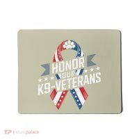 Honor Our K9 Veterans Usa Flag Ribbon Tribute Mousepad thumb 0