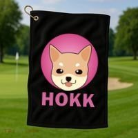 HOKK Hokkaidu Inu Crypto Currency Golf Towel thumb 1