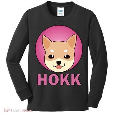 HOKK Hokkaidu Inu Crypto Currency Kids Long Sleeve Shirt