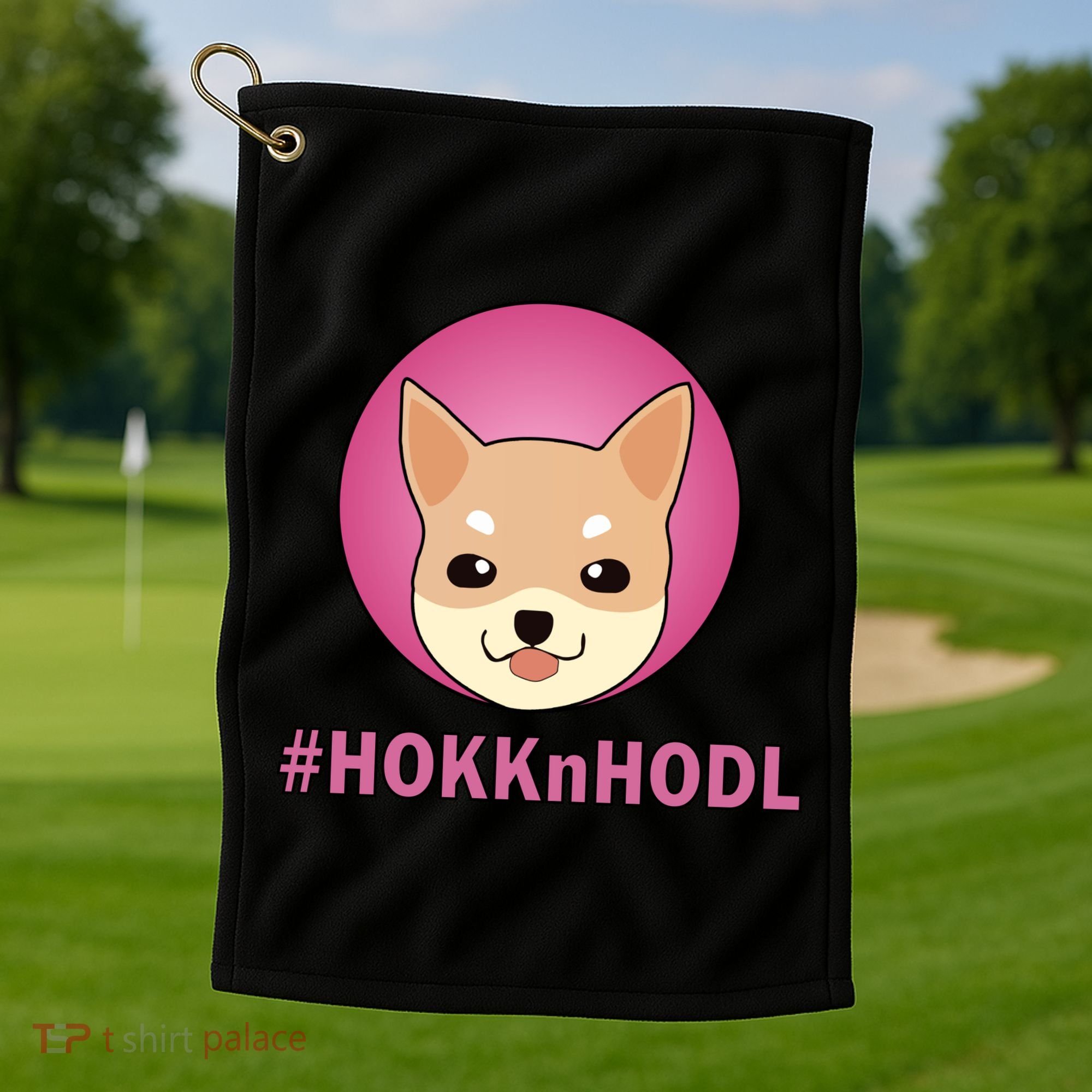 HokknHodl Hokk And Hold Crypto  Golf Towel