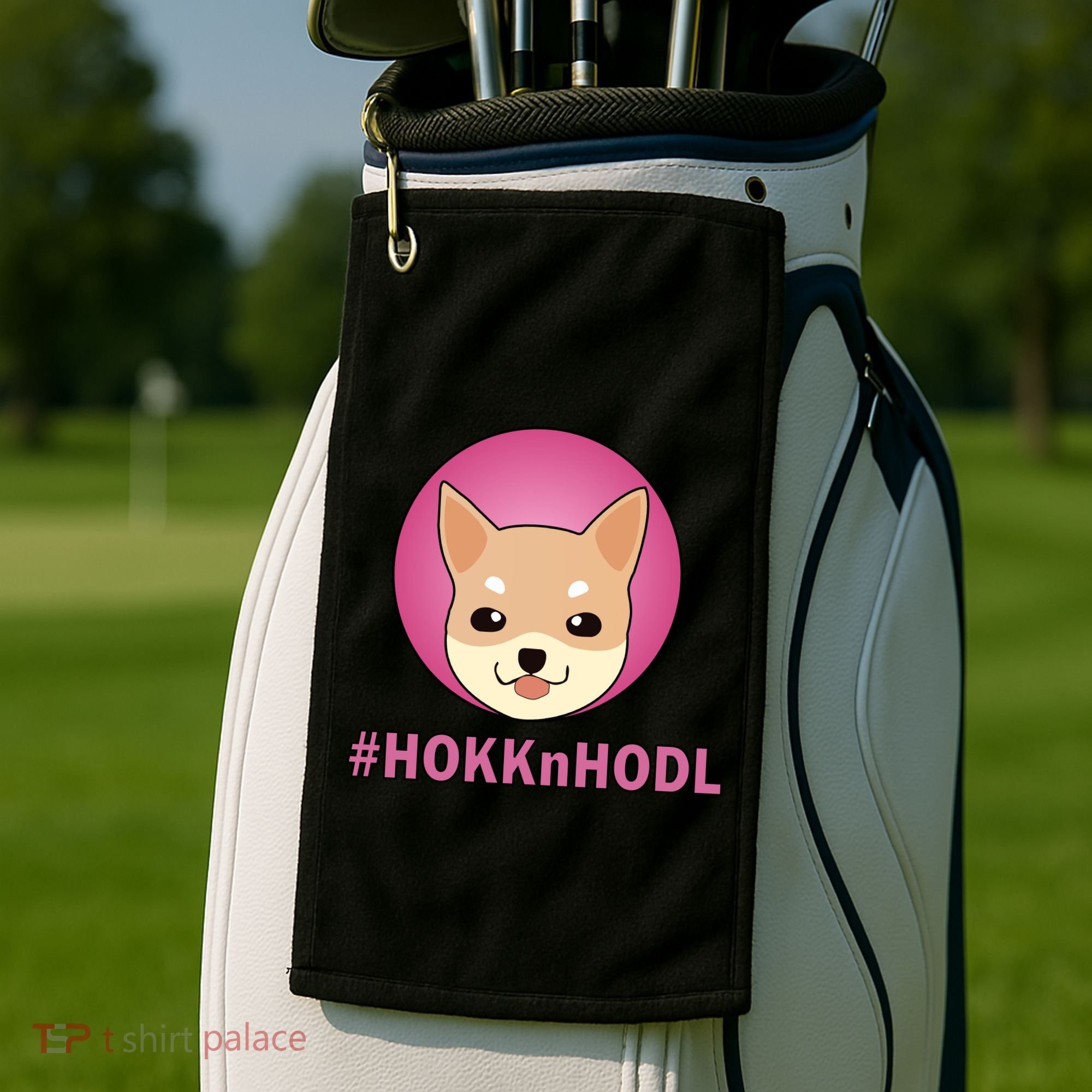 HokknHodl Hokk And Hold Crypto  Golf Towel
