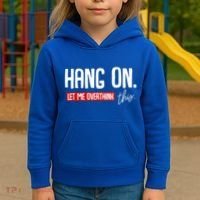Hang On Let Me Overthink This Funny Overthinker Quotes Gift Kids Hoodie thumb 3