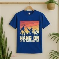 Hang On Let Me Overthink This Vintage Hold On Overthinking Gift T-Shirt thumb 2