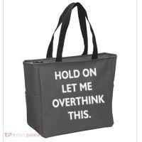 Hold On Let Me Overthink This Tote Bag thumb 2