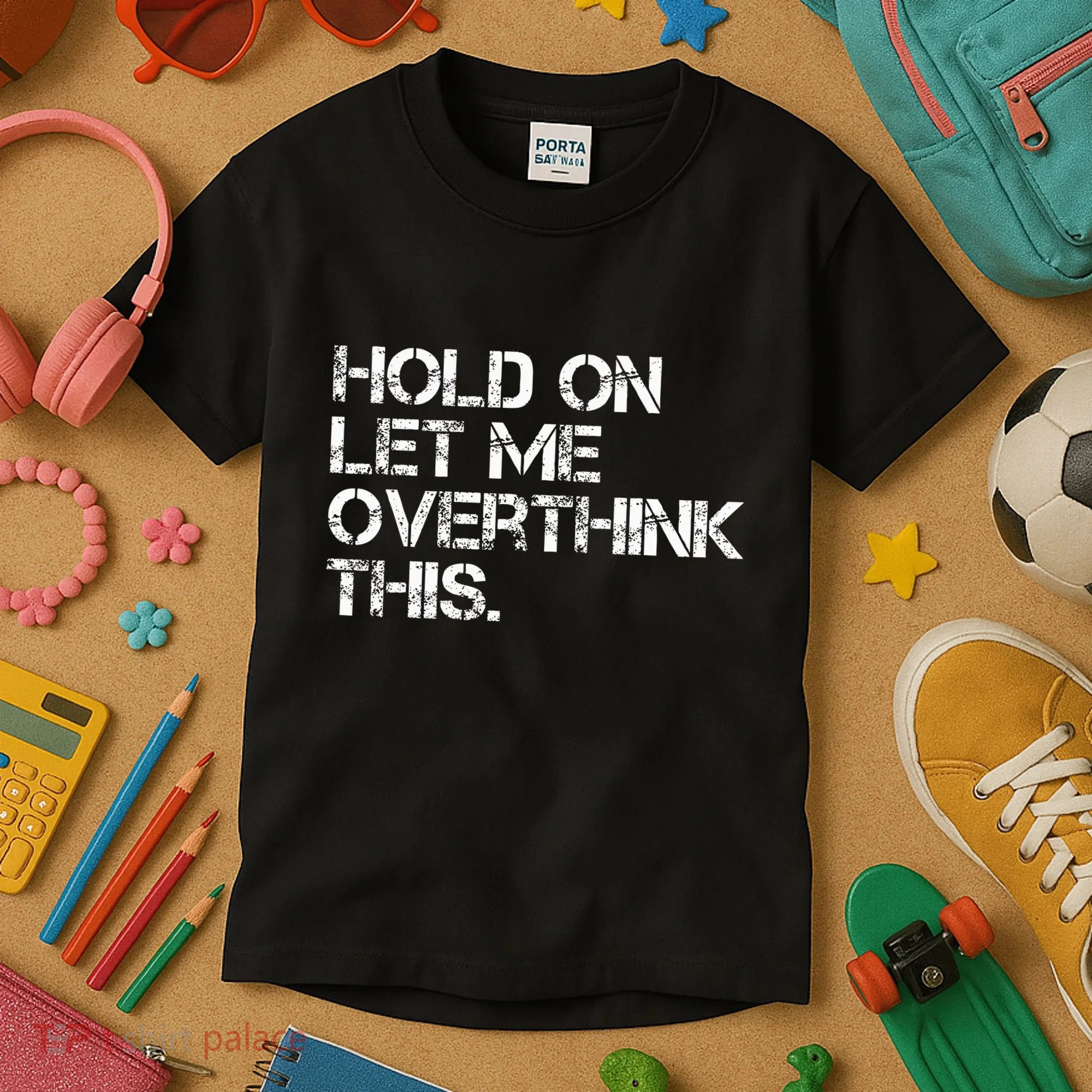 Hold On Let Me Overthink This Kids T-Shirt
