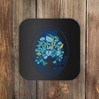 Hold On Let Me Overthink This Floral Coaster thumb 0