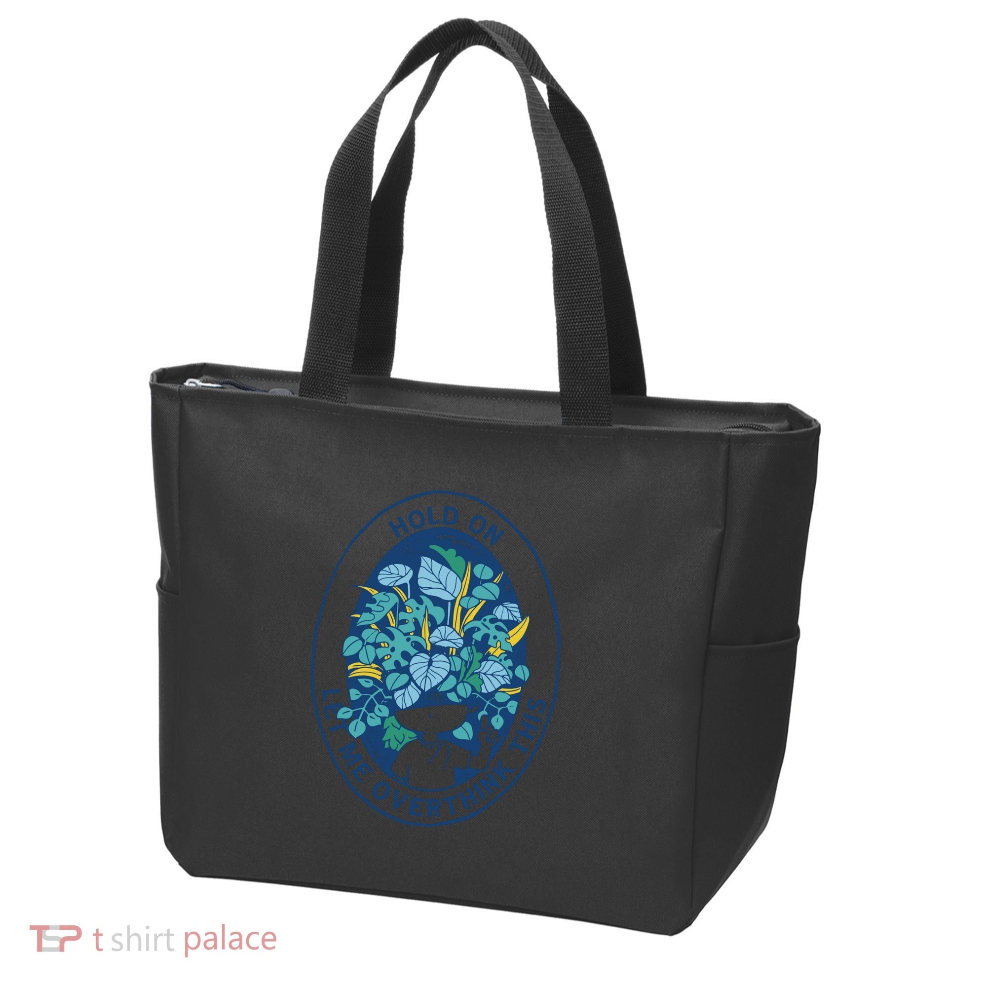 Hold On Let Me Overthink This Floral Tote Bag