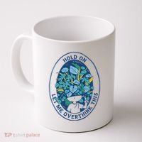 Hold On Let Me Overthink This Floral Coffee Mug thumb 0