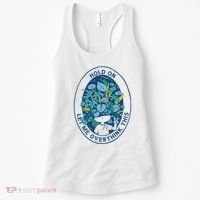 Hold On Let Me Overthink This Floral Women's Tank Top thumb 0