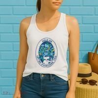 Hold On Let Me Overthink This Floral Women's Tank Top thumb 2
