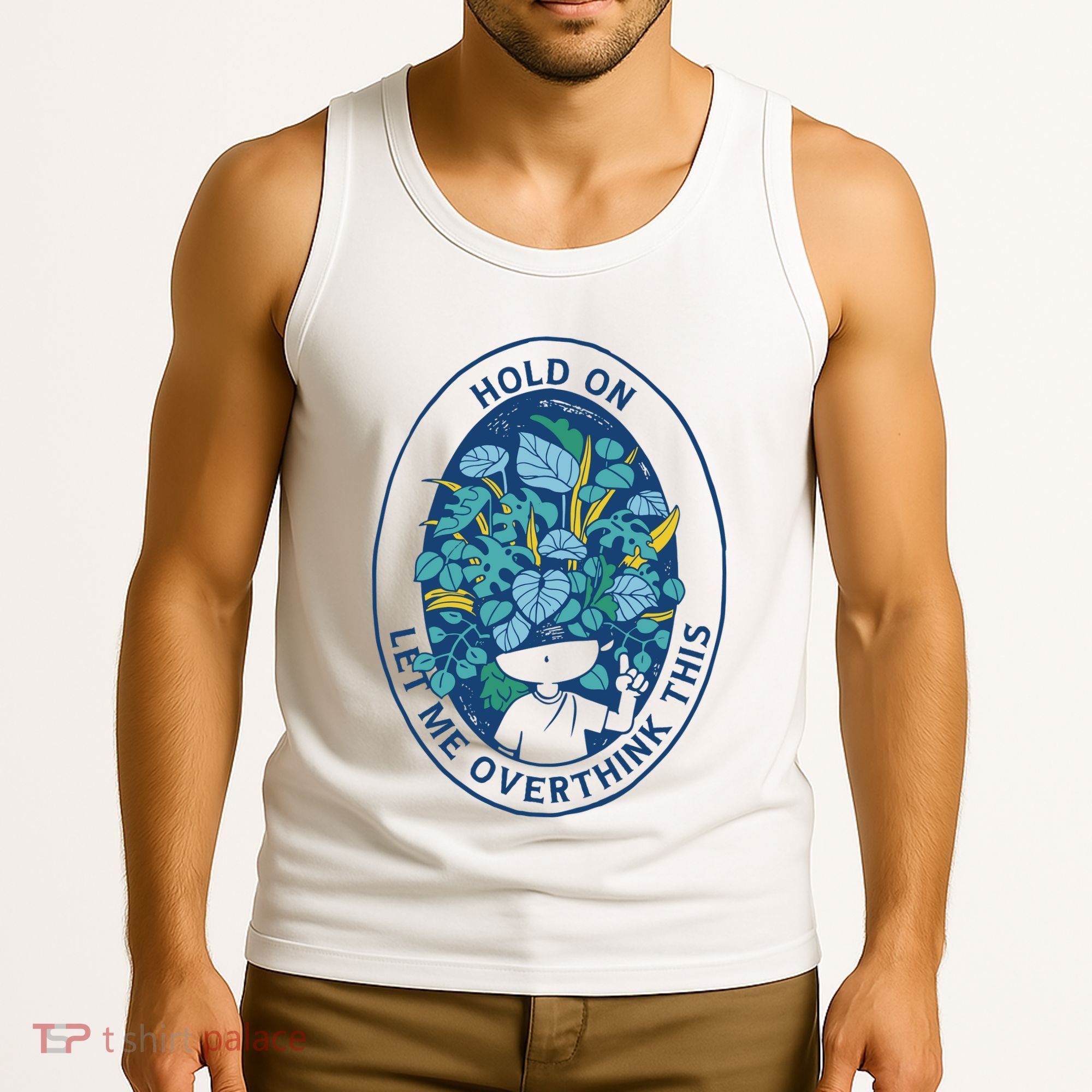 Hold On Let Me Overthink This Floral Tank Top