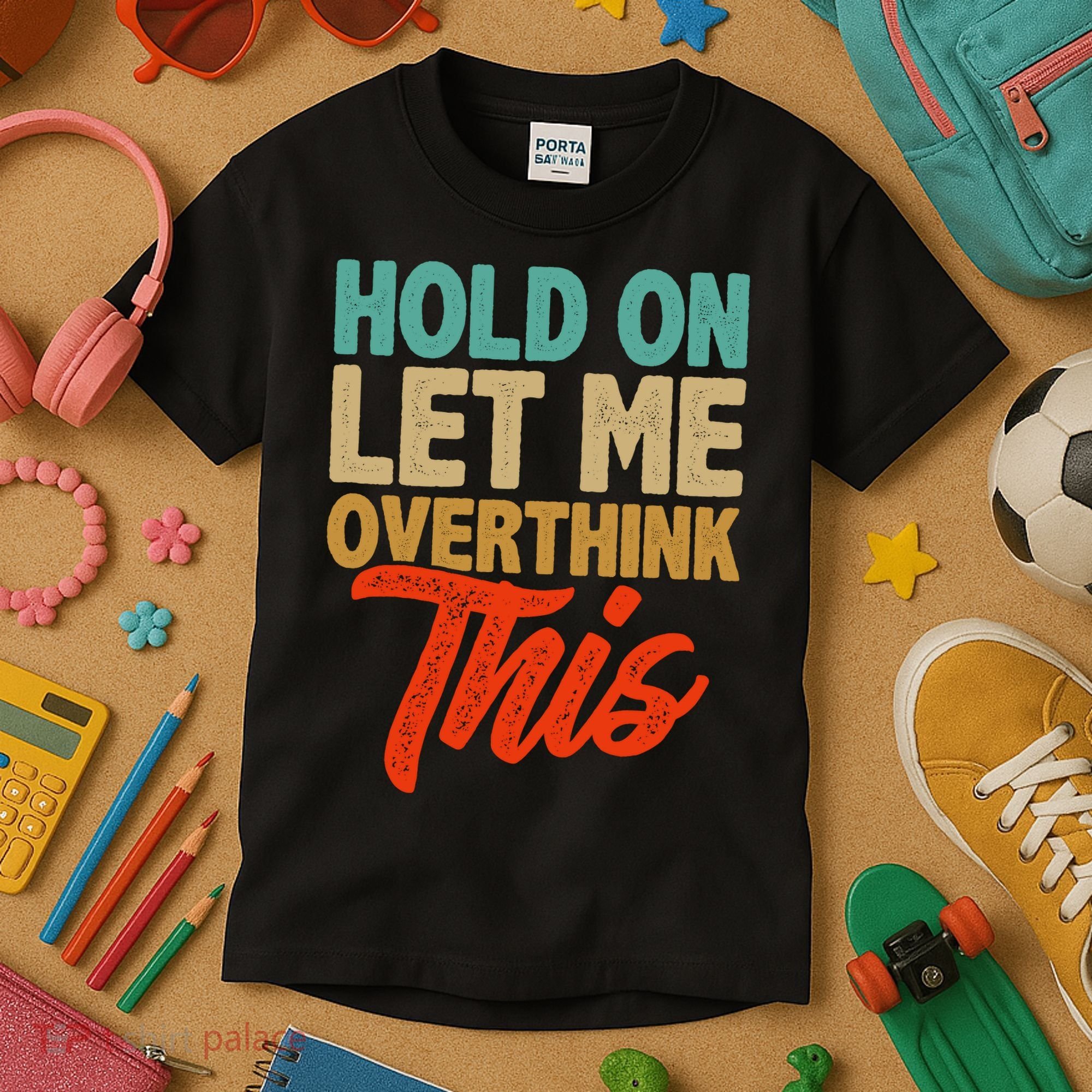 Hold On Let Me Overthink This Kids T-Shirt