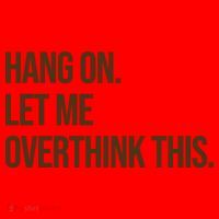 Hang On Let Me Overthink This Funny Santa Hat thumb 1