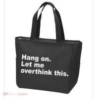 Hang On Let Me Overthink This Funny Tote Bag thumb 3