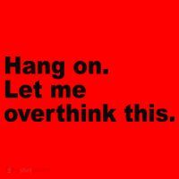 Hang On Let Me Overthink This Funny Santa Hat thumb 1