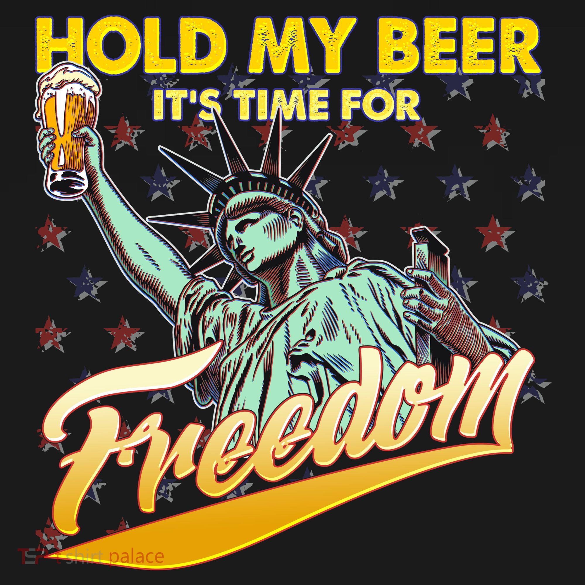 Hold My Beer It's Time For Freedom Statue Of Liberty Ornament