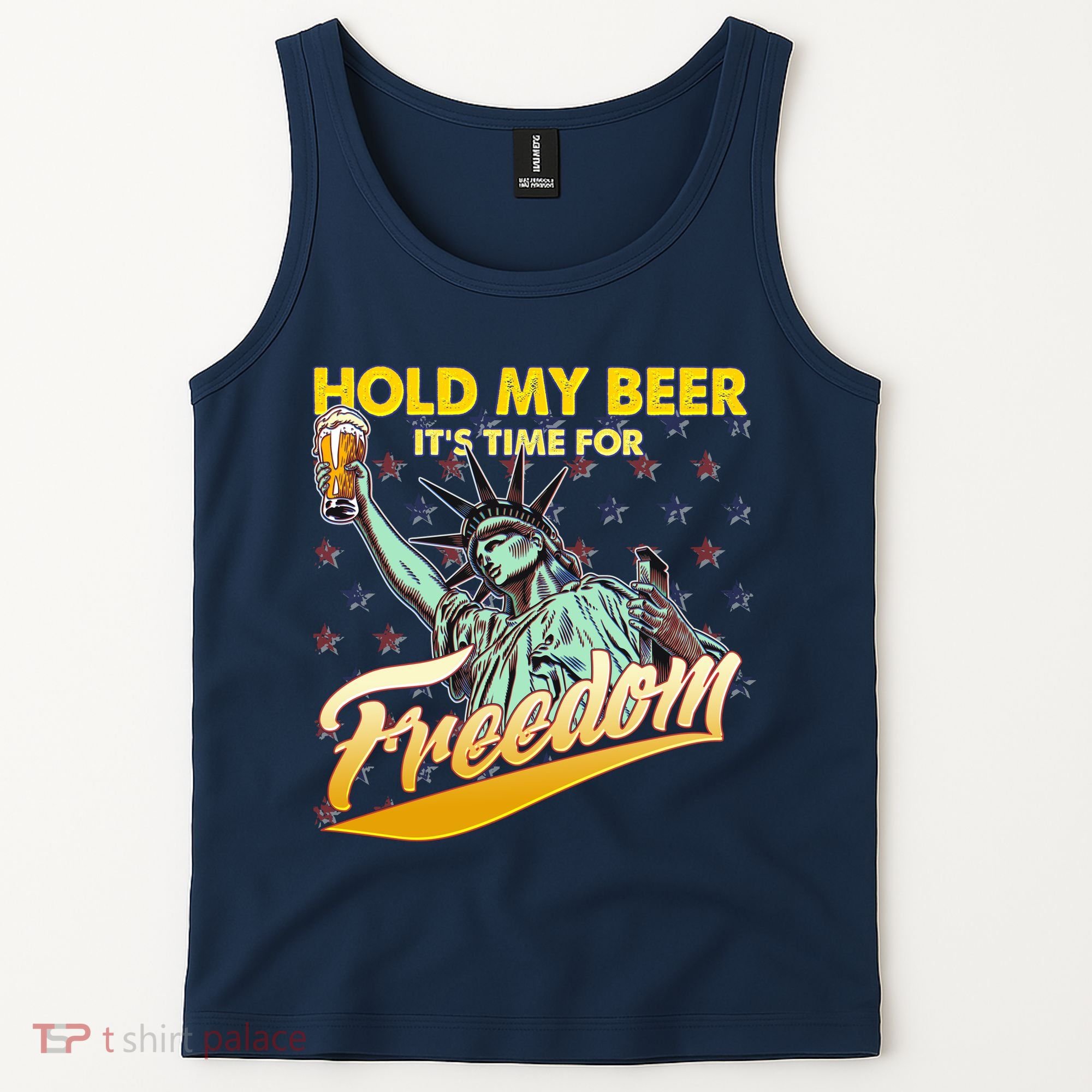 Hold My Beer It's Time For Freedom Statue Of Liberty Tank Top