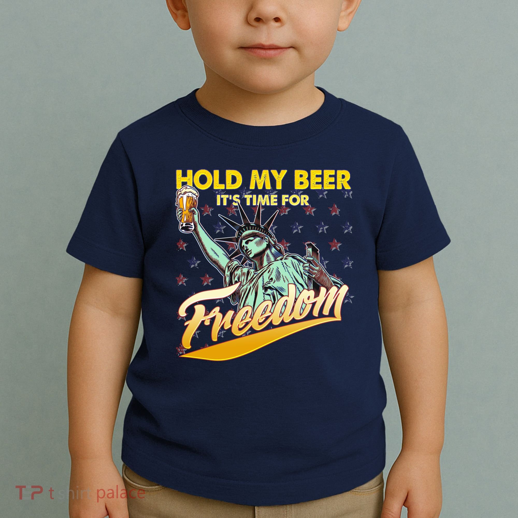 Hold My Beer It's Time For Freedom Statue Of Liberty Toddler T-Shirt