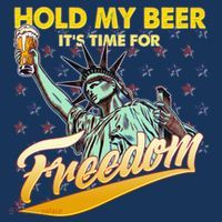 Hold My Beer It's Time For Freedom Statue Of Liberty Women's T-Shirt thumb 6