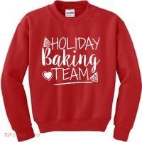 Holiday Baking Team Kids Sweatshirt thumb 0