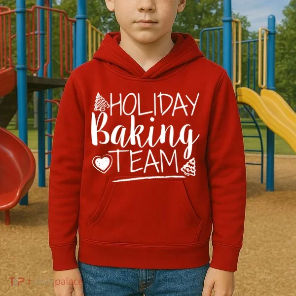 Holiday Baking Team Kids Hoodie