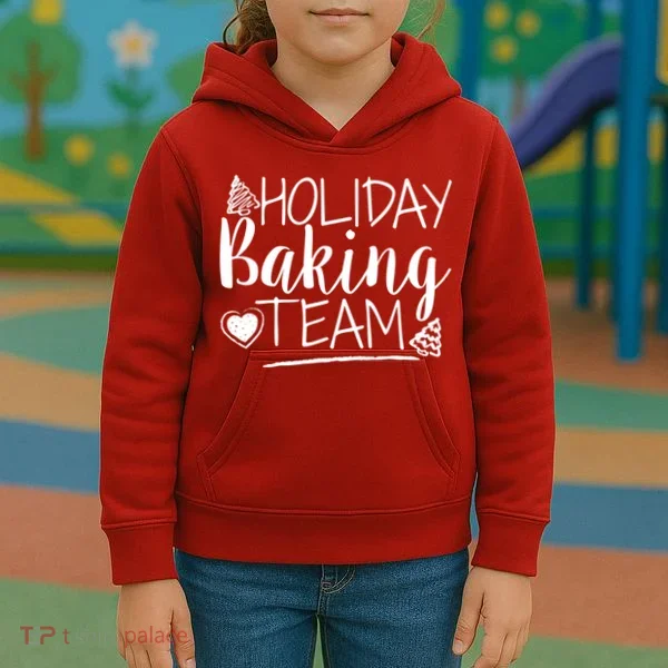 Holiday Baking Team Kids Hoodie