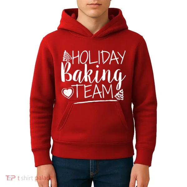 Holiday Baking Team Kids Hoodie