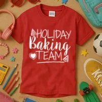 Holiday Baking Team Kids T-Shirt thumb 3