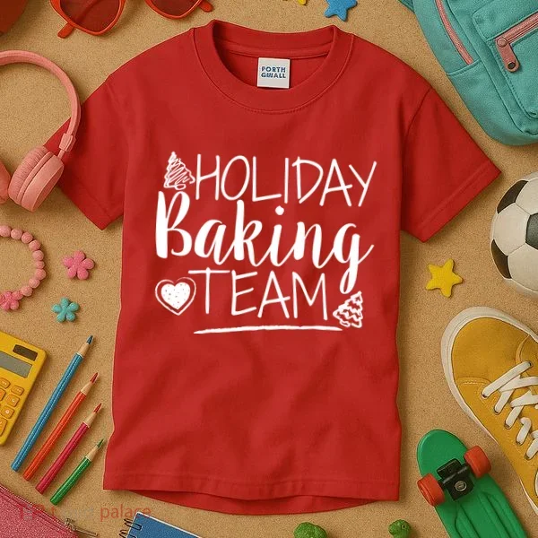 Holiday Baking Team Kids T-Shirt